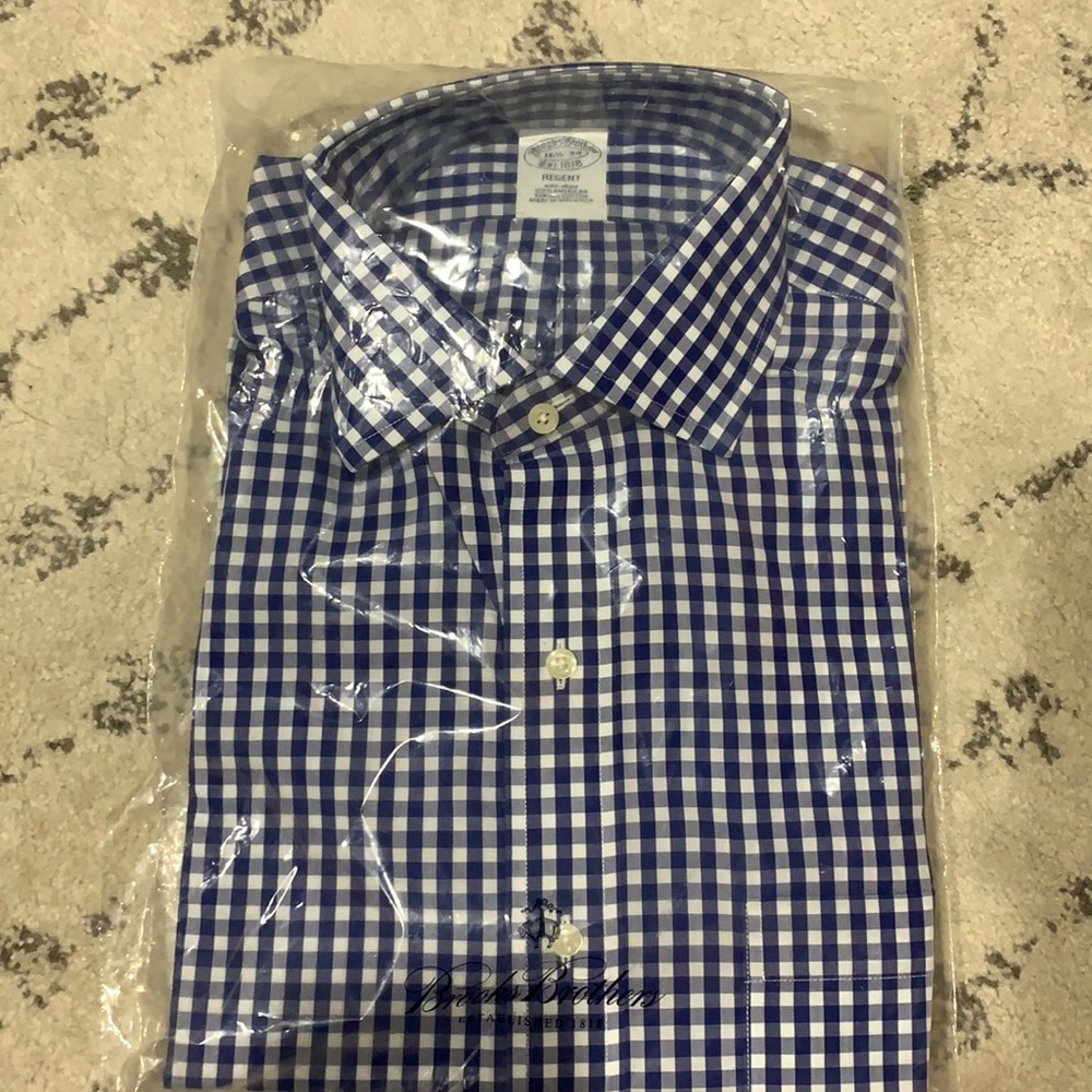 Brooks brothers size 16.5  34 button down